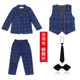 Childrens and Boys Suit 2019 Thu Handsome Thêm Velvet Cub Boy Bảo Ít Suit Mens Anh trẻ em ăn mặc.