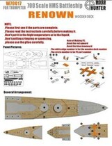 Dandong online shopping Hunter W70017 1 700 prestige battle cruiser wooden deck with trumpeter