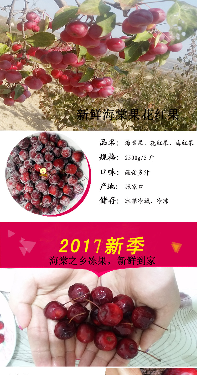 冻海棠果沙果冻花红果海红果新鲜小苹果儿童孕妇酸甜冷冻水果 最后8小时 红果 沙果 花红 酸甜 海棠途虎网