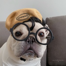 French Bulldog hat pug hat pet dog beret Shiba Inu Corgi decorative photo prop hat