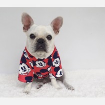 Pet dog dog clothes Fudou clothes plus velvet stretch bottoming shirt Bago clothes fat dog spring and autumn winter