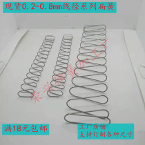 Flat spring rectangular spring P1 spring spring 0 4 5 0 0-6mm 6mm steel wire spot support Non-bid to do