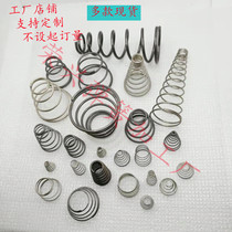 Pagoda spring conical spring pagoda pressure spring tower type spring spot 0 2-0 8mm wire diameter support order made