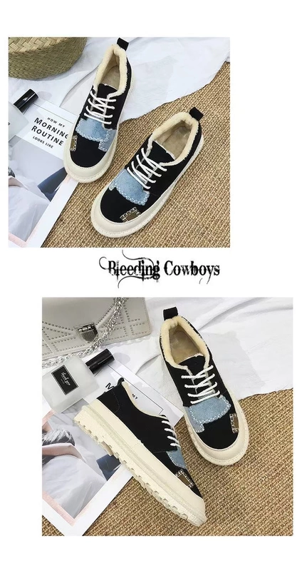 Giày cotton 10 mùa đông 11 bé gái thấp giúp giải trí 12 bé trai lớn giày thể thao 13 khử mùi cộng với giày cotton nhung 14 tuổi 15