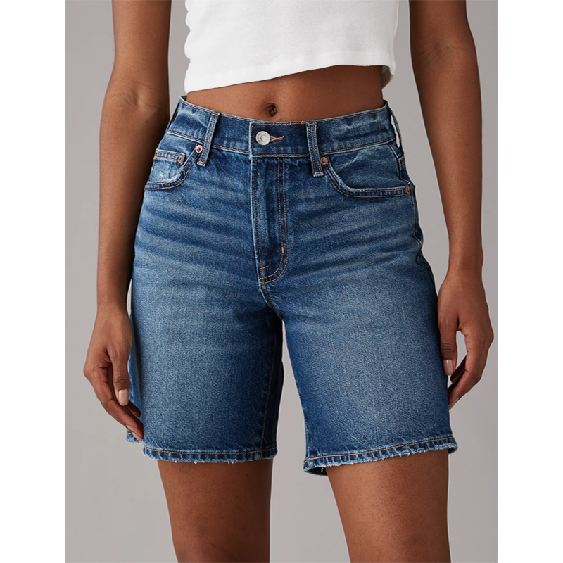 Eagle Lady Denim Shorts Slimming Stretch Foreign Trade Original Pure Summer High-Waisted Blue Versatile Aeo Plus Size Trendy Eagle Lady Denim Shorts Slimming Stretch Foreign Trade Original Pure Summer High-Waisted Blue Versatile Aeo Plus Size Trendy