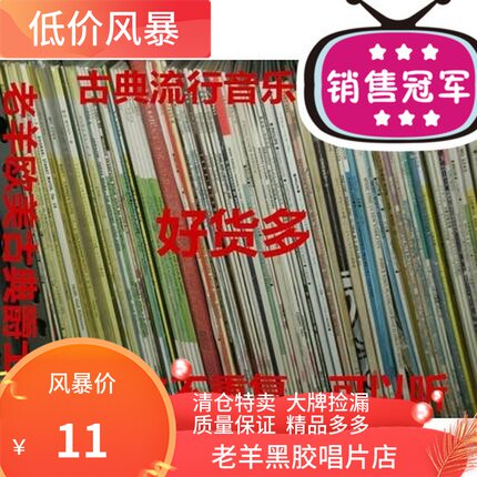 12 inch vinyl LP record phonograph record 33 turn classical country pop music rap electronic random hair