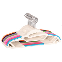 Wet and dry dual-use non-slip plastic hanger non-marking drying rack clothing store dormitory adult bold drying hook rack