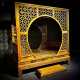 Golden Silk Nanmu Small-Leaf Zhennan Chinese-Style Carved Canopy Bed, Solid Wood Box-Type Classical Storage Double Wedding Bed, Custom-Made