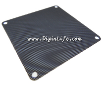 Promotional black 12cm 12cm computer case cooling fan PVC net cover fan dustproof filter
