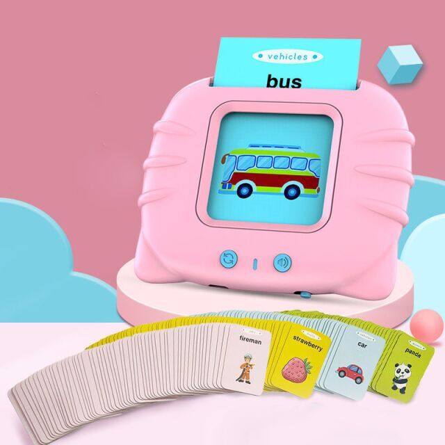 啟蒙兒童卡片機插卡的早教機益智玩具雙語英語幼兒識字學習
