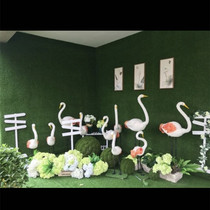 Emulated Feather Firebirds Video Shooting Props Wedding Stage Decoration Trick and Swing Pieces White Firebird Model