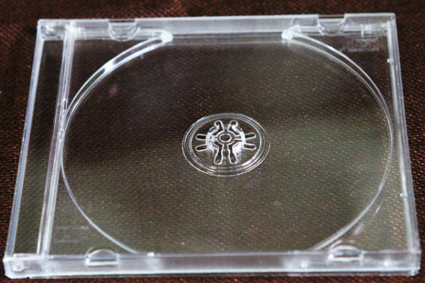 Disc box hard plastic square 80g transparent single-sided DVD CD disc box is placed blank black