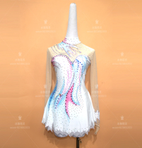 Ice dance elves custom figure skating costume figure skating performance clothes children adult womens dress D287