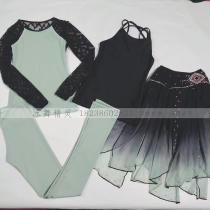 Ice dance elves custom figure skating costumes training uniforms exam costumes d78