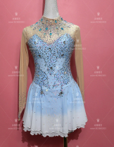 Ice dance elves custom figure skating costume figure skating performance clothes children adult womens skirt D336