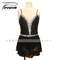 Ice dance elves custom figure skating costume figure skating performance clothes children adult womens dress D172