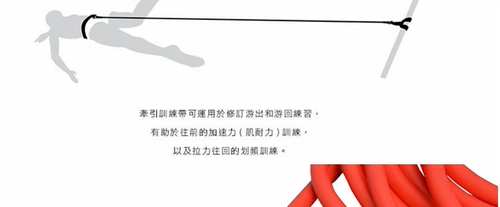 Силиконовая практика для плавания на шнурке, 4м, 7.5м