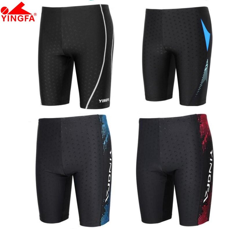 English Hair Men's Swimming Pants Casual Comfort Civil Spa Fitness Swimming 50% Mid-Leg Fish Scale Swimming Trunks