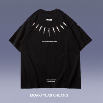 MOAXJ original Tide brand 2021 summer new retro short sleeve loose short sleeve T-shirt casual couple men and women