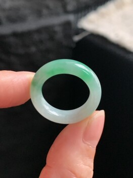 Jade ring ring ring ring 14 rings y494 natural a goods jade round ring plain ring burmese material jade ring