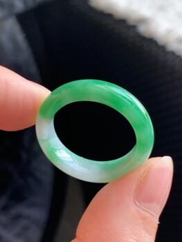 Jade ring ring ring ring 21/22 circle y472 natural a goods jade round ring plain ring burmese material jade ring