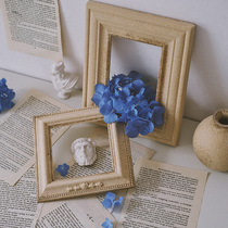 ins Wind Nordic retro wooden photo frame Net red ornaments jewelry pendulum photo wall literary background props