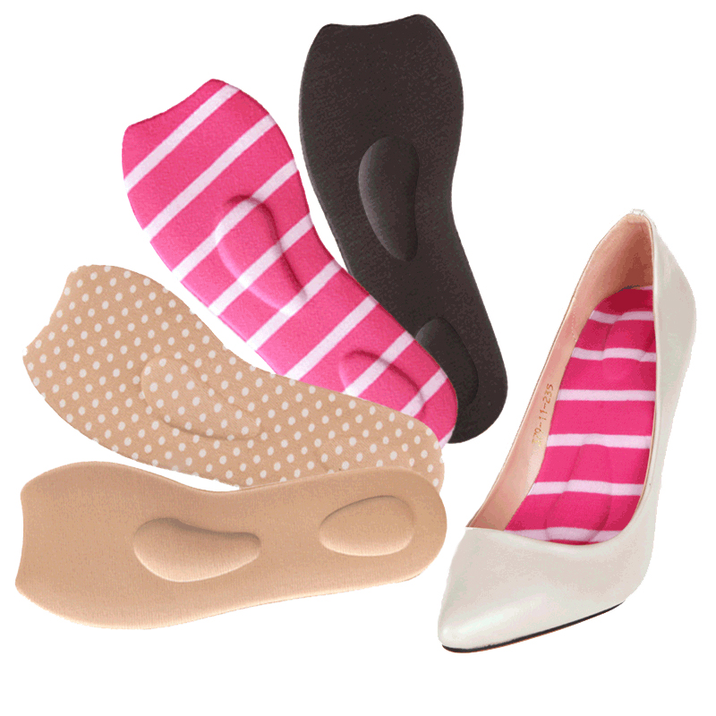 High heel shoe invisible damping sponge insole Summer self-adhesive non-slip foot arch thickened anti-pain fish mouth sandals 70% cushion