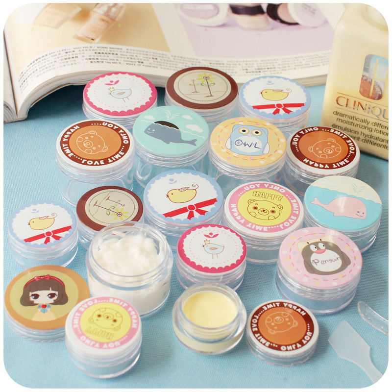 2 Travel Portable Cosmetic Facial Cream Water Milk Division Bottling Suit Cute Trial Bag Mini Skin Care Little Bottle