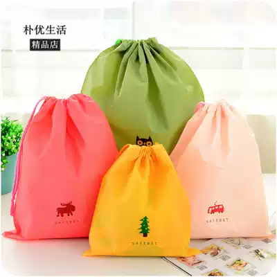 Cute cartoon travel drawstring pocket waterproof underwear storage bag travel portable storage bag finishing bag