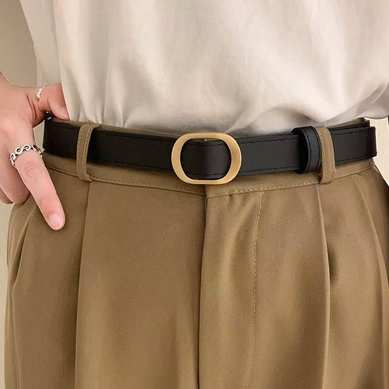 Belt for women 2026 new style punch-free black belt accessories with jeans high-end decorative versatile belt