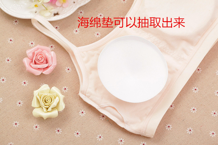 Học sinh trung học cơ sở phát triển thời kỳ ống top vest học sinh trung học không có vòng thép áo ngực bé gái lớn cotton đồ lót mùa hè bra cho nàng lép