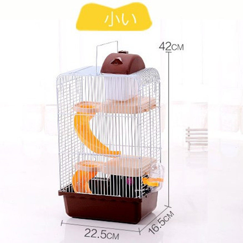 3-storey Pet Hamster Cage Luxury House Portable Mice Home