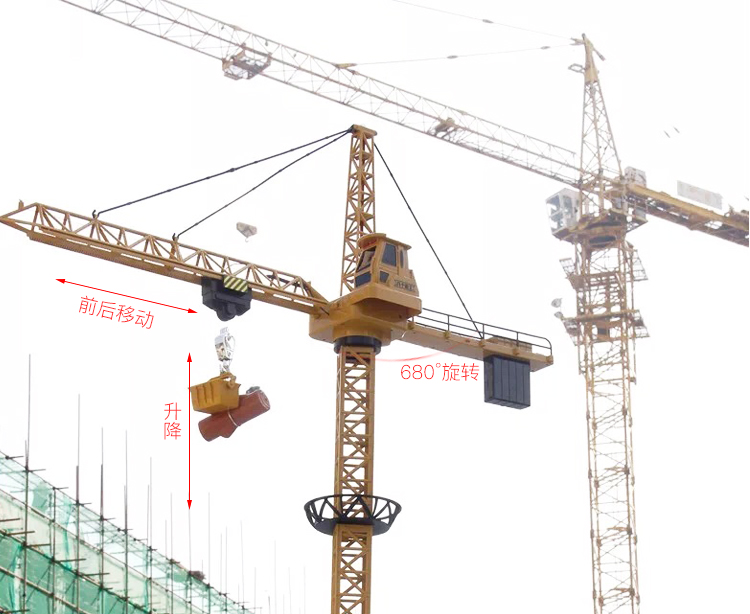 Lớn điều khiển từ xa cần cẩu tháp điện không dây tháp cần cẩu kỹ thuật xe tải cẩu trai cô gái trẻ em mô hình đồ chơi đồ chơi cho bé
