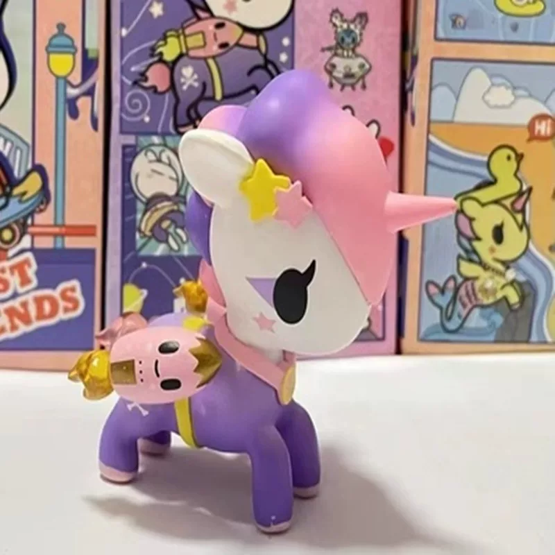 Кубок-голубка Tokidoki единороги кролик Sky совместный бокс слепой короб net красная ручная работа маленький тройной скейтборд бамбук стрекоза ракета