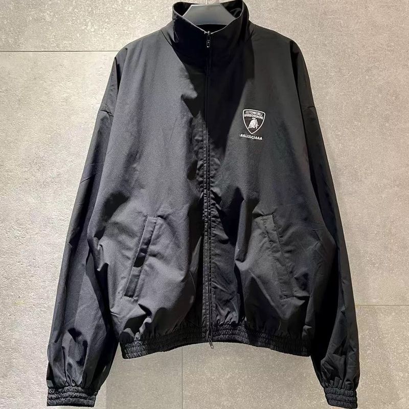 Top Version! Paris Sports Car Logo Embroidered Windproof Warm Jacket for Men and Women, Autumn and Winter 25Fw Loose-Fitting Coat for Couples