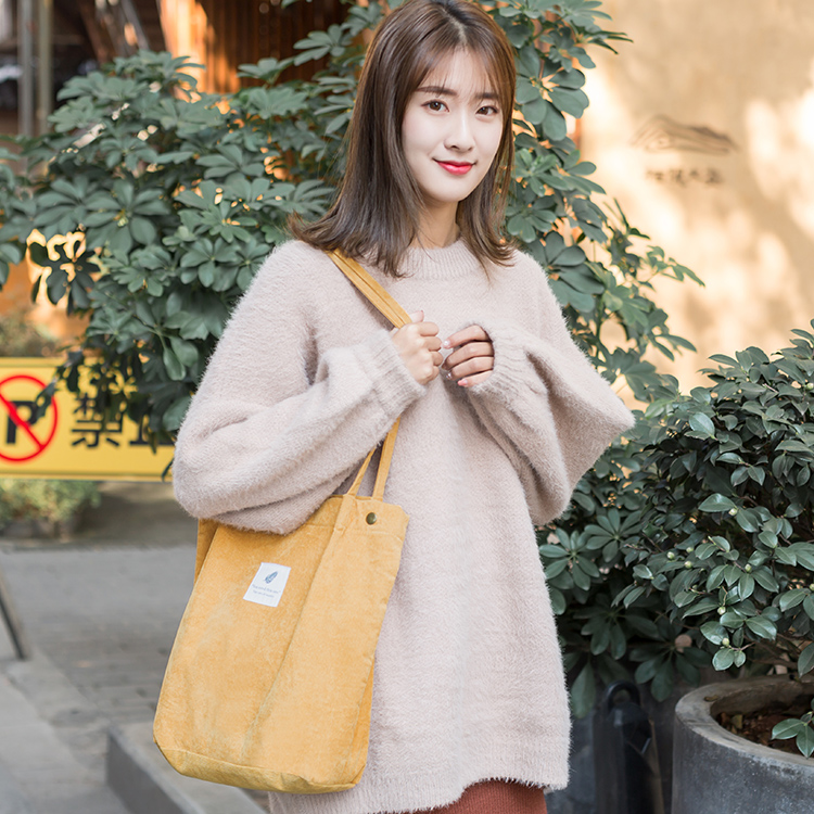 2019 new single shoulder bag sails bag women ins student ulzzang canvas bag handbag large capacity shopping bag