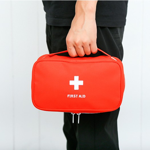 Korean Edition First Aid Kits Medicines Containing Bags Portable Medicine Bags Tourist Outdoor Containing Supplies Hand Bags Containing Boxes