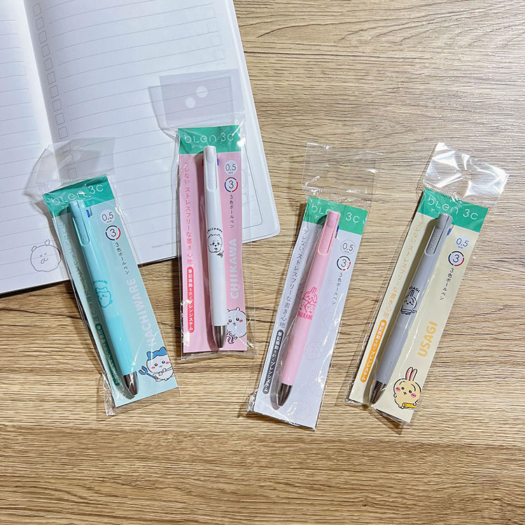 In Stock Japan Zebra X Chiikawa Limited Edition Blen Three-Color Ballpoint Pen 0.5