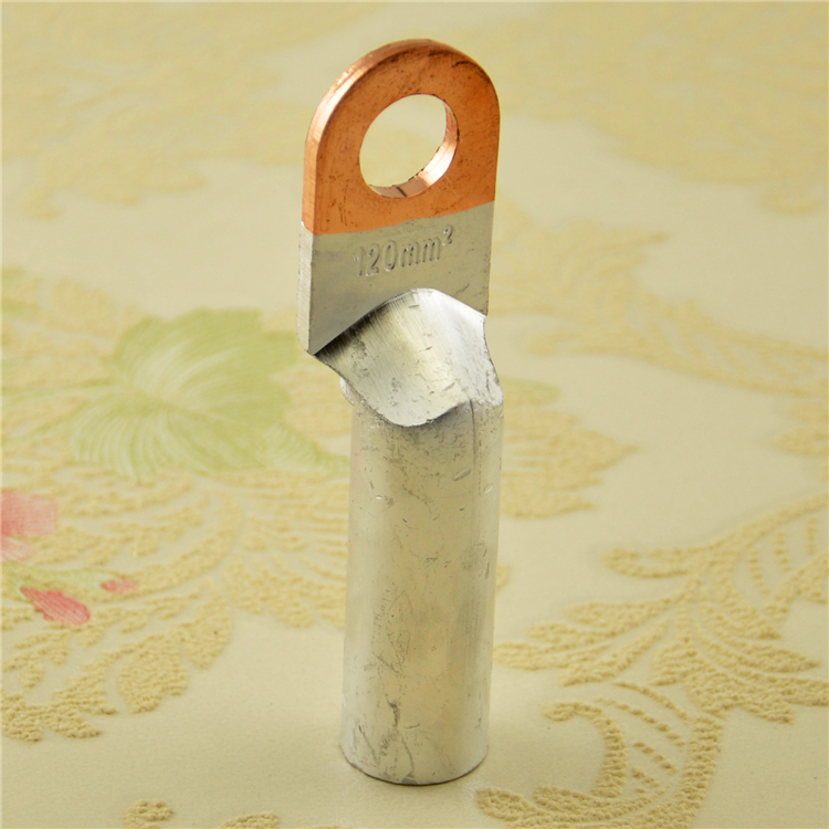 DTL-120mm2 copper-aluminum nose copper-aluminum transition terminal aluminum wire cable connector oil plugging nose