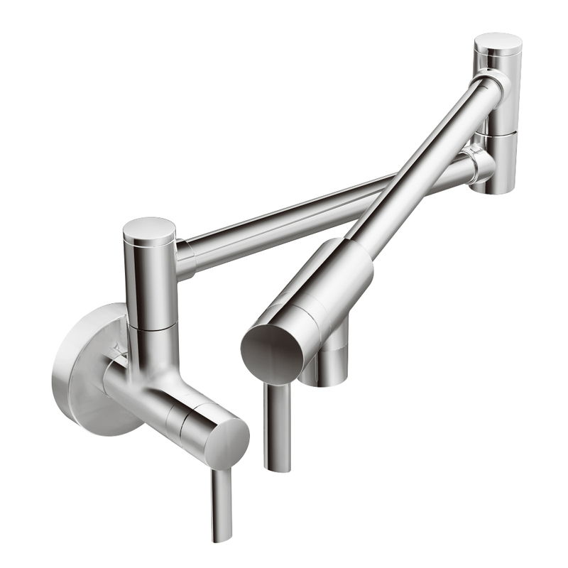 Moen Imported Pofan Foldable Dual-Switch Kitchen Faucet Wall-Mounted Single Cold Water Faucet Universal Swivel S665