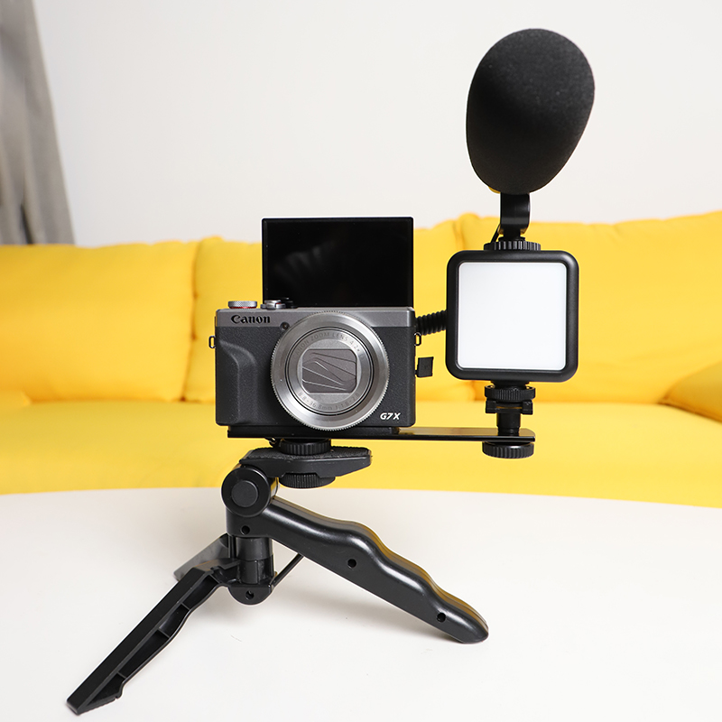 Number charm led fill light small tripod microphone handheld SLR micro single camera vlog shooting accessories