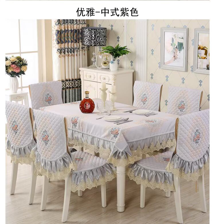 Bàn vải châu Âu ghế vải đệm ghế bọc bộ phổ quát đặt hộ gia đình bàn cà phê khăn trải bàn ăn ghế bọc tăng khăn trải bàn vintage