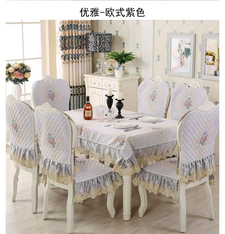 Bàn vải châu Âu ghế vải đệm ghế bọc bộ phổ quát đặt hộ gia đình bàn cà phê khăn trải bàn ăn ghế bọc tăng