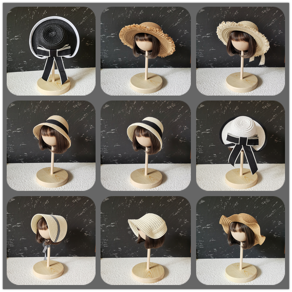 (68) Blythe Straw Hat BJD Straw Hat 3 4 6 8 12 points Ponett Hepburn