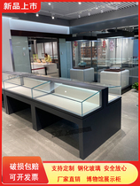 Museum glass display cabinets handicrafts calligraphy and painting products exhibition display cabinets iron art constant humidity cultural relics hydraulic display cabinets