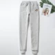 Quần bó sát cashmere nữ mùa thu và mùa đông siêu dày cộng với chân nhung quần ống rộng rộng quần dài sinh viên quần ấm trang phục mùa hè cho nữ