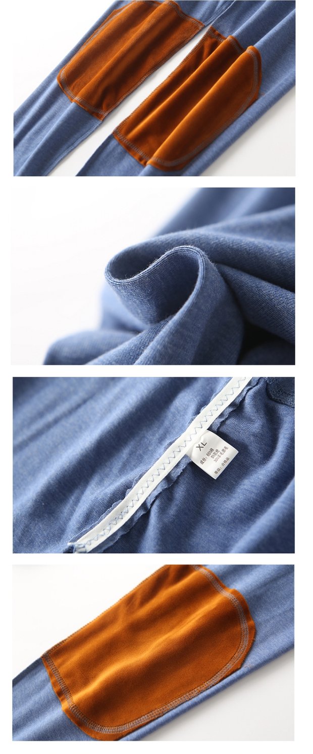 Quần cotton cỡ lớn mùa thu quần đơn nữ cashmere quần eo cao quần cotton dày quần phụ nữ mặc mùa đông quần ấm quần legging nam