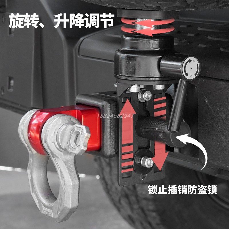 Tire top tank 300 special off-road modified decoration to prevent the spare tire from sinking different 304 stainless steel tow hook