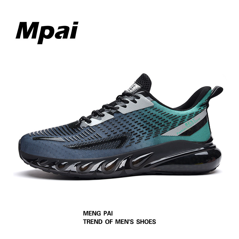 Men's shoes spring and autumn 2021 new fish filament mesh breathable running shoes in full paddle sneakers