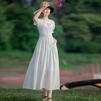 (Snapped up 199) Ying Rui original ethnic style heavy industry dress female high-end 2020 Summer long skirt